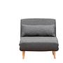Foldable Sofa Bed 1-seater Dark Grey 5