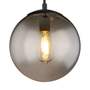 Pendelleuchte 1-flammig Rauchglas Metall 0
