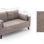 Bella Sofa 2-Sitzer Creme 6