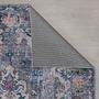 Waschbarer Kurzflorteppich Millie Blau 1