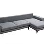 Nordic Ecksofa Rechts Grau 4