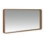 Wall mirror walnut veneer brown 0