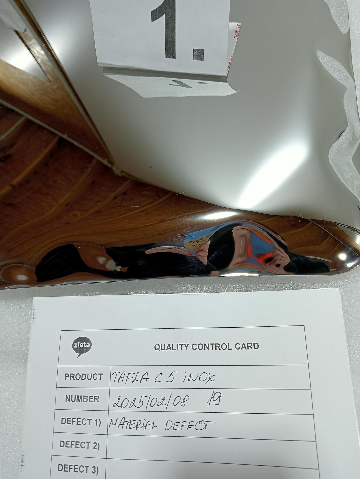 Tafla Specchio C5 Acciaio Inossidabile Inox Lucidato Argento 2