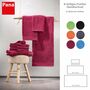 8-tlg. Frottier Handtuch-Set Bordeaux Öko-Tex Standard 100 1