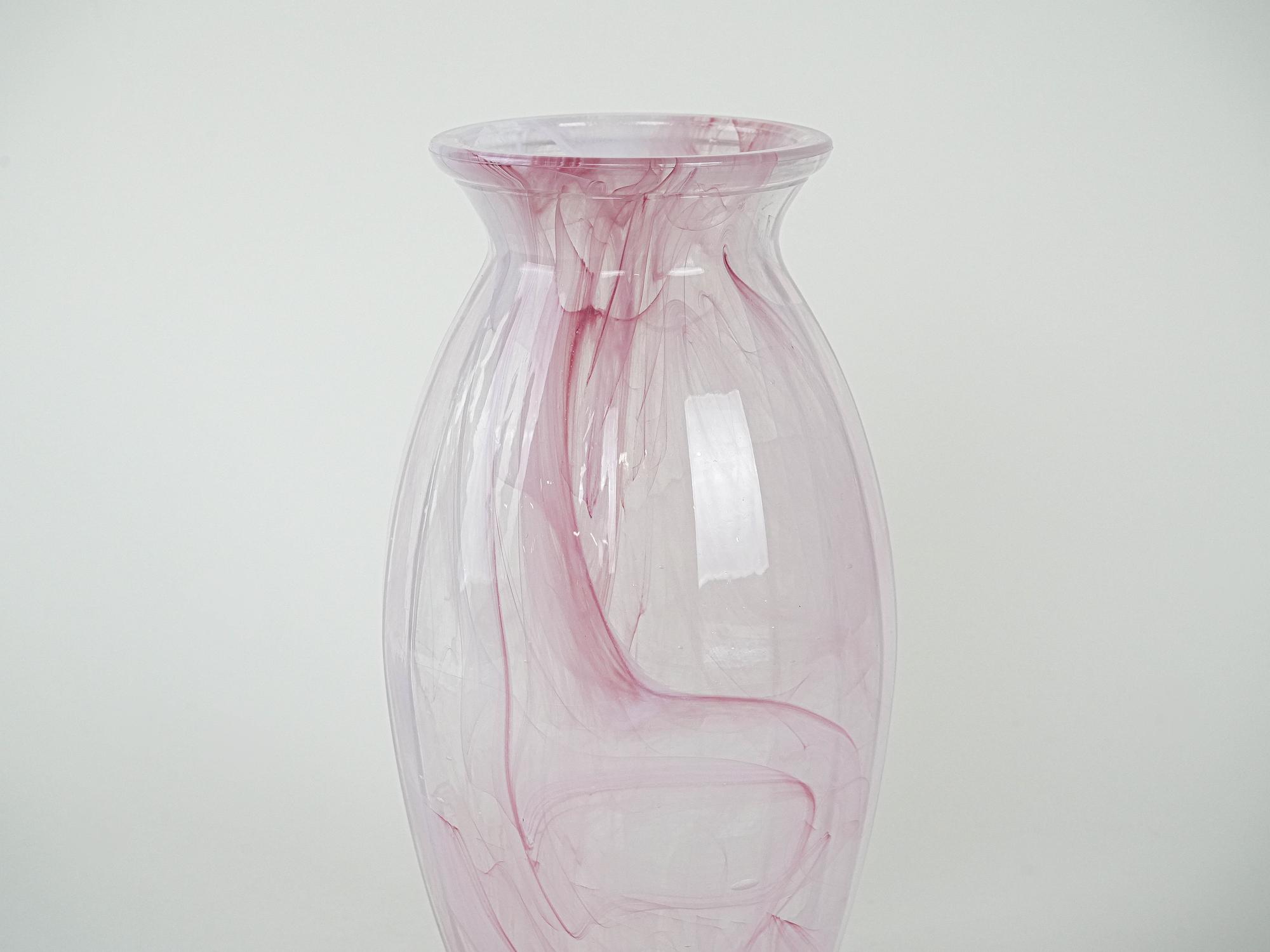 Glasvase Rosa 1980er Jahre 4