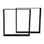2x Modell U Tischbein Metall 2