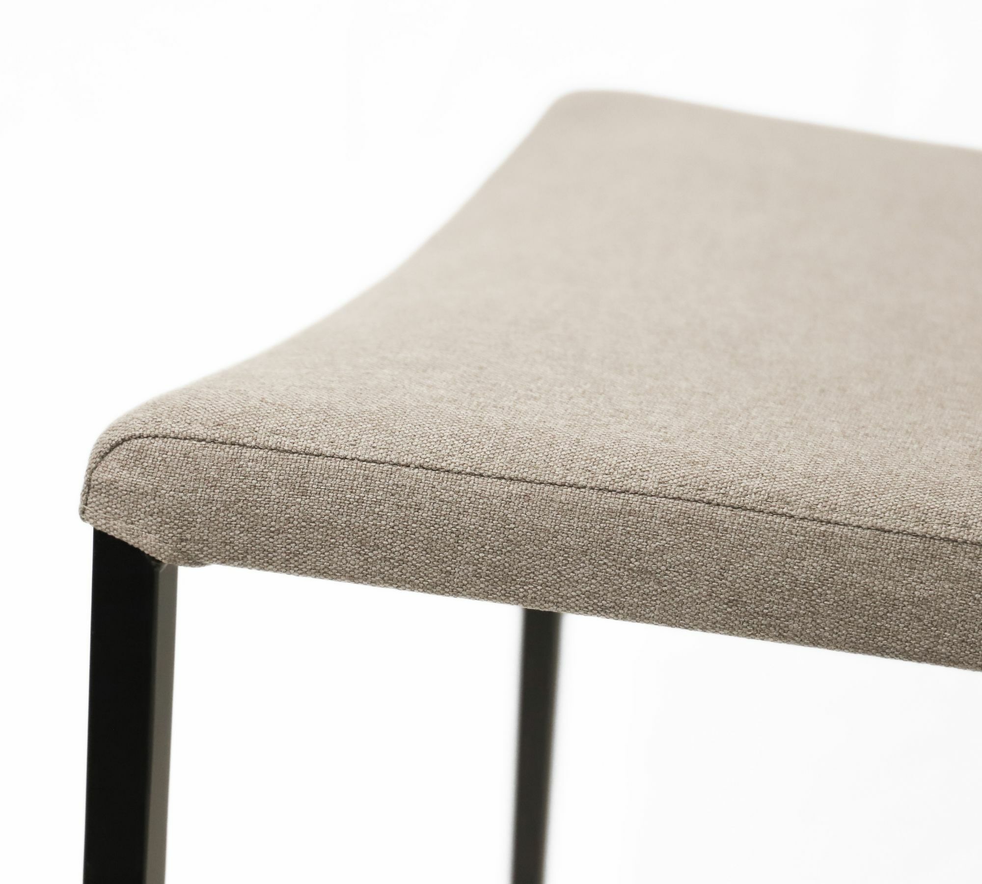 2x Miss Chair Metal Textile Taupe 3