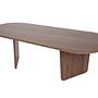 Oval Coffee Table Walnut 6