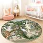 Jungle Safari Kinderteppich Mehrfarbig ⌀150cm 1