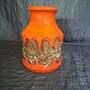 Vintage Vase Keramik Orange 2