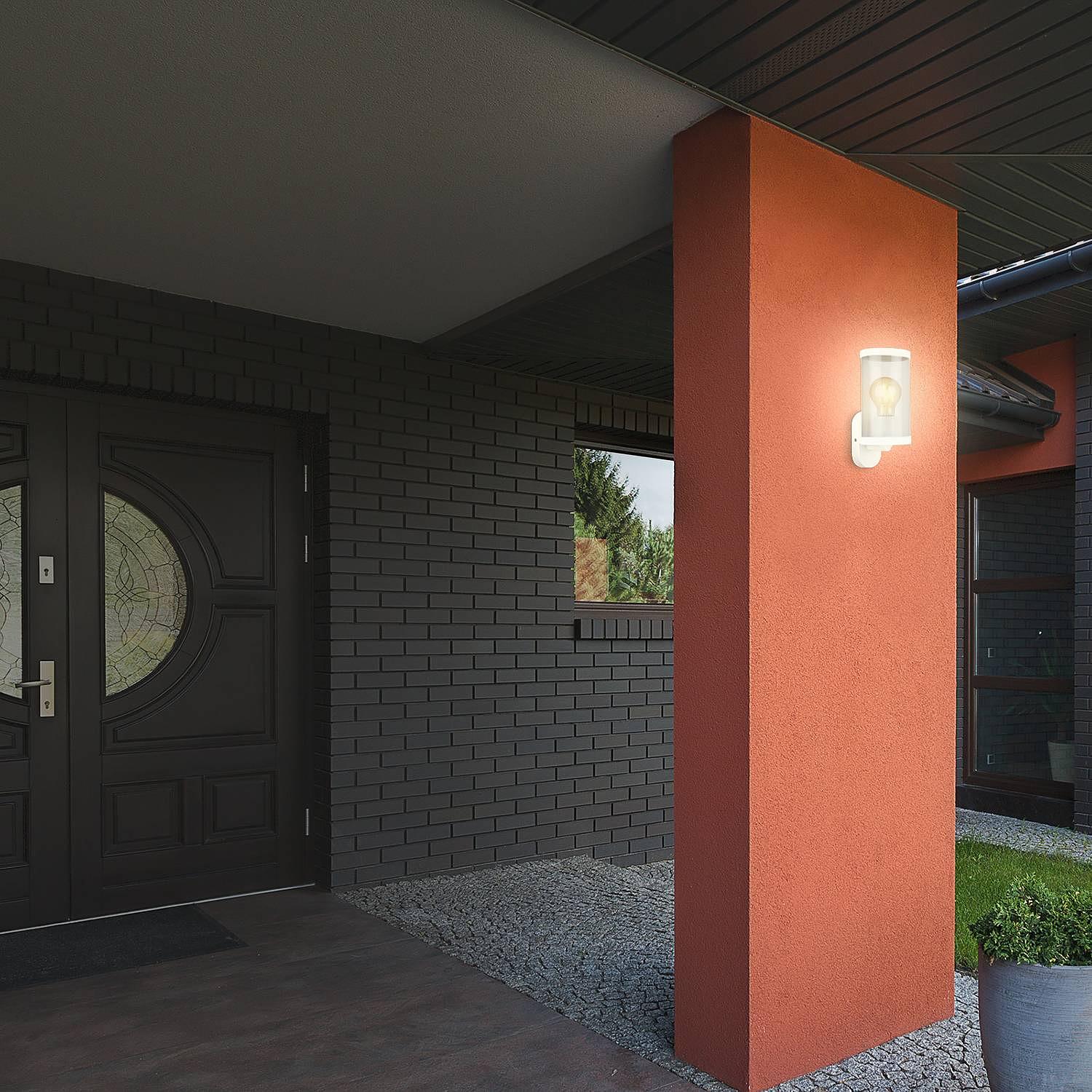 Cairo outdoor wall light Acrylic glass Aluminum 1-light 2