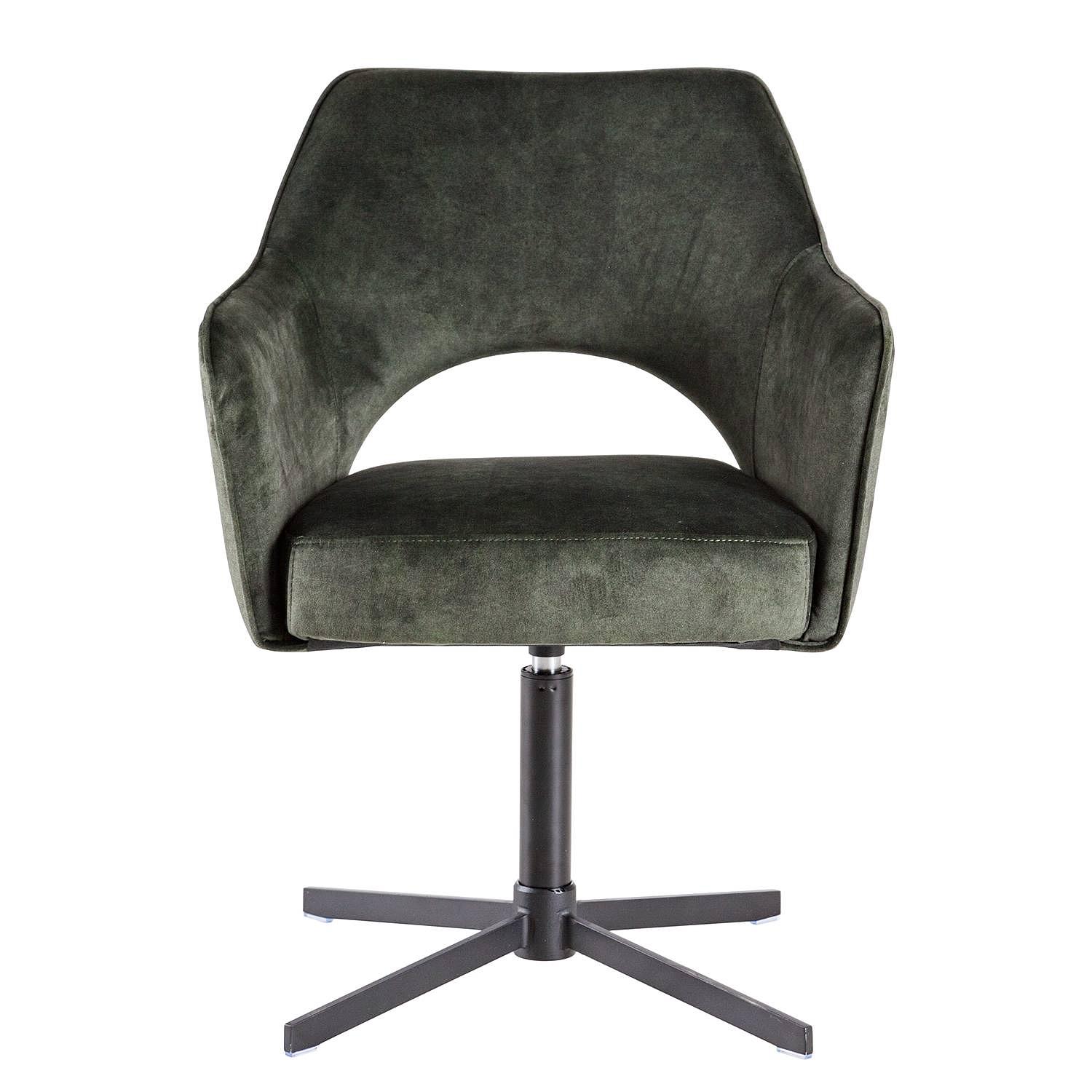 Yellville Typ A Armlehnenstuhl Drehbar Microfaser Olivgrün 3