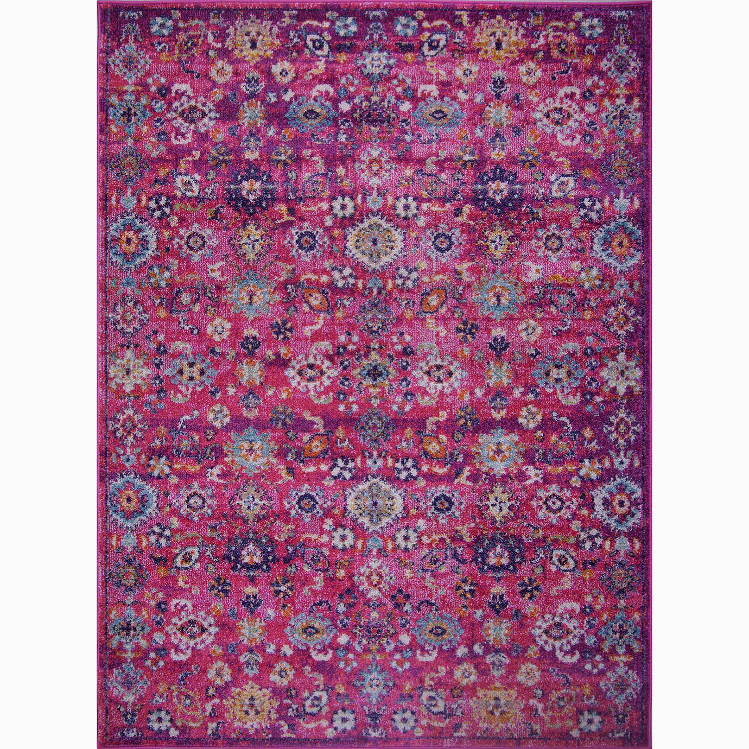 Vintage 7653 Teppich Grau Dunkelblau 0