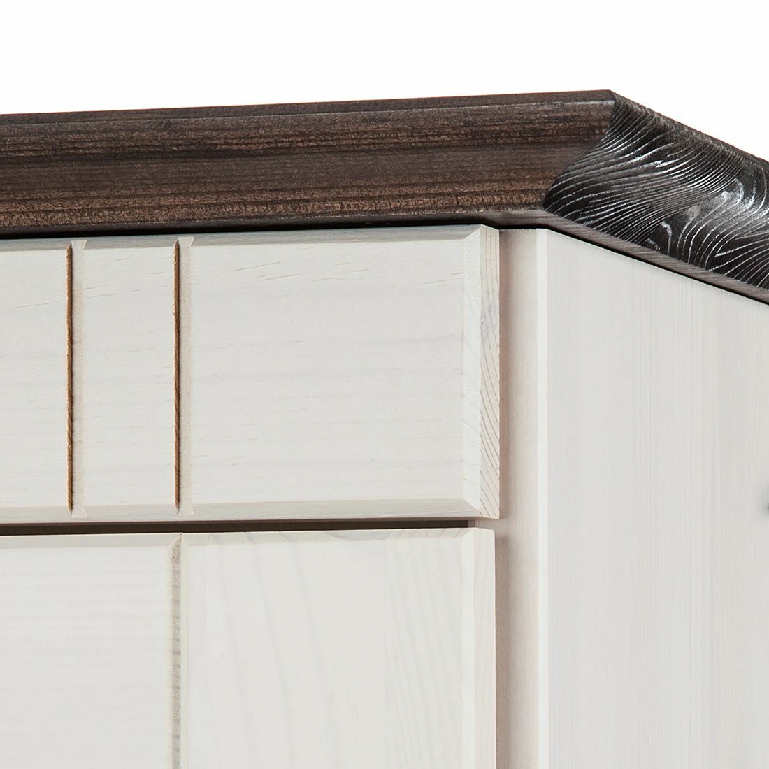 Hängeschrank Holz Weiß 4