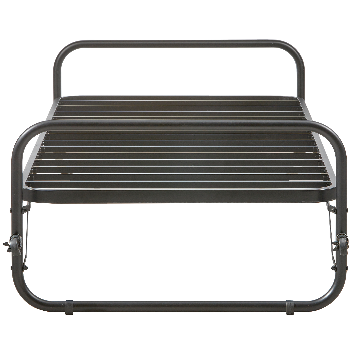 LUCY Single bed frame Metal Black 90x200cm 4