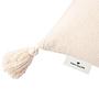 Knot Lines Kissenbezug Baumwolle Beige 3