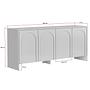 Credenza Arlen Bianca 9