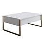 Luxe Couchtisch Weiß 4