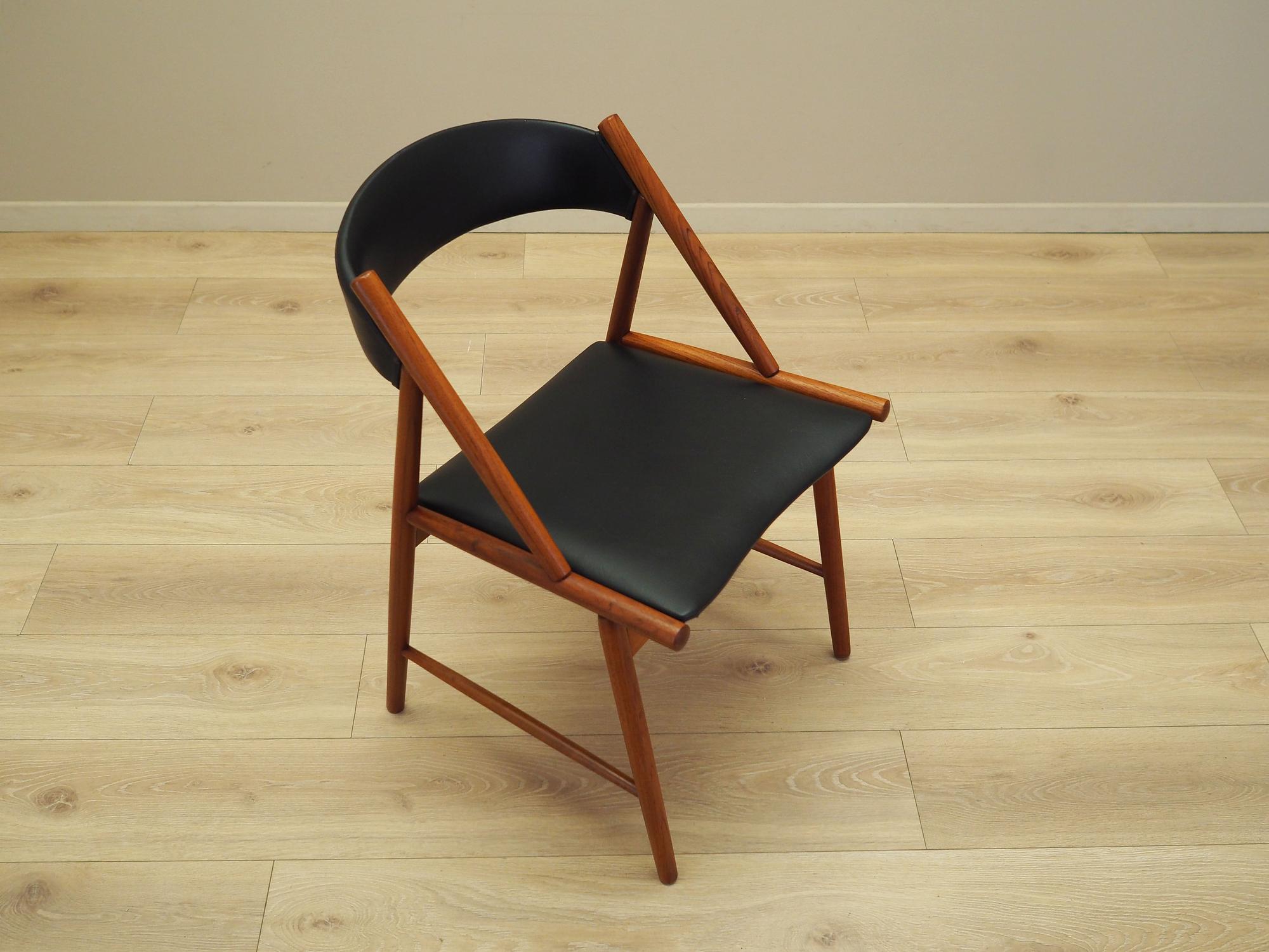 Dining chair Teak wood 1970s 9