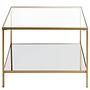 Beistelltisch Pag I Glas Metall Gold 1