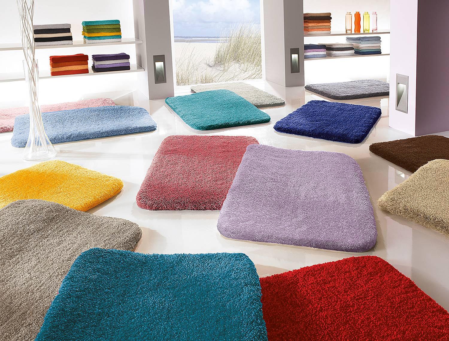 Badteppich Relax Polyacryl Türkis 70 x 120 cm 3