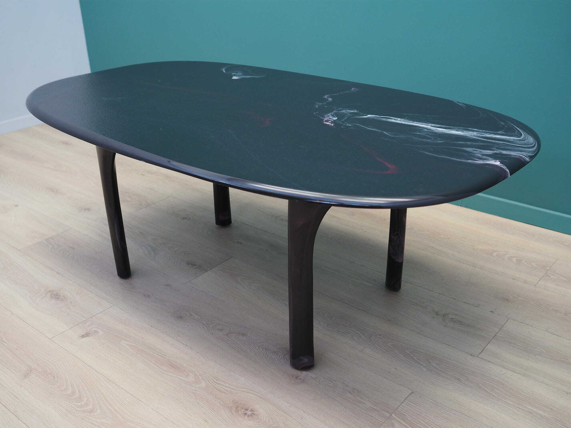 Vintage Coffee Table Stone Brown 1970s 8