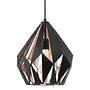 Pendant lamp Carlton I Steel Black Copper 1