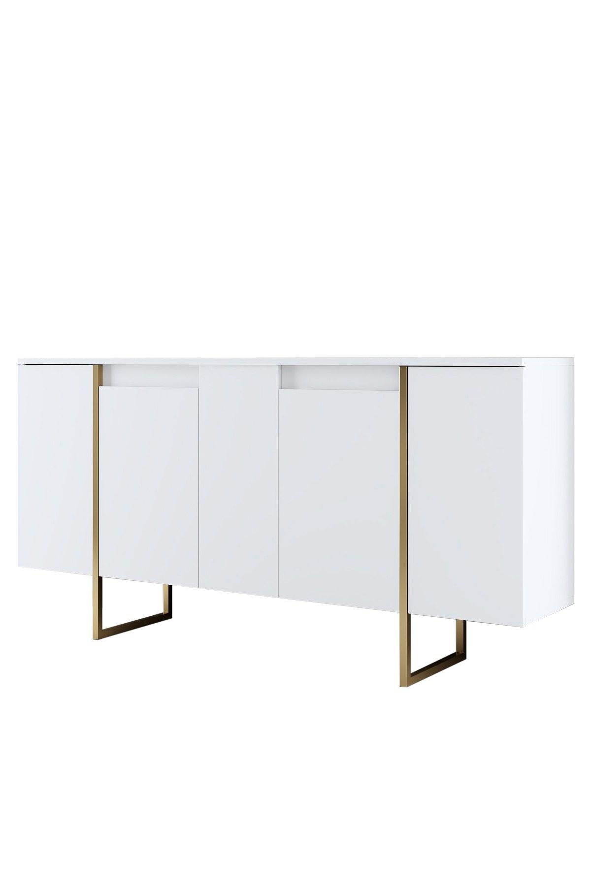 Luxe Konsolentisch Weiß 9
