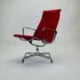 Aluminium Group Chair EA 116 Leder Rot 0