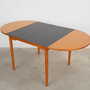 Vintage dining table Teak brown 1970s 6