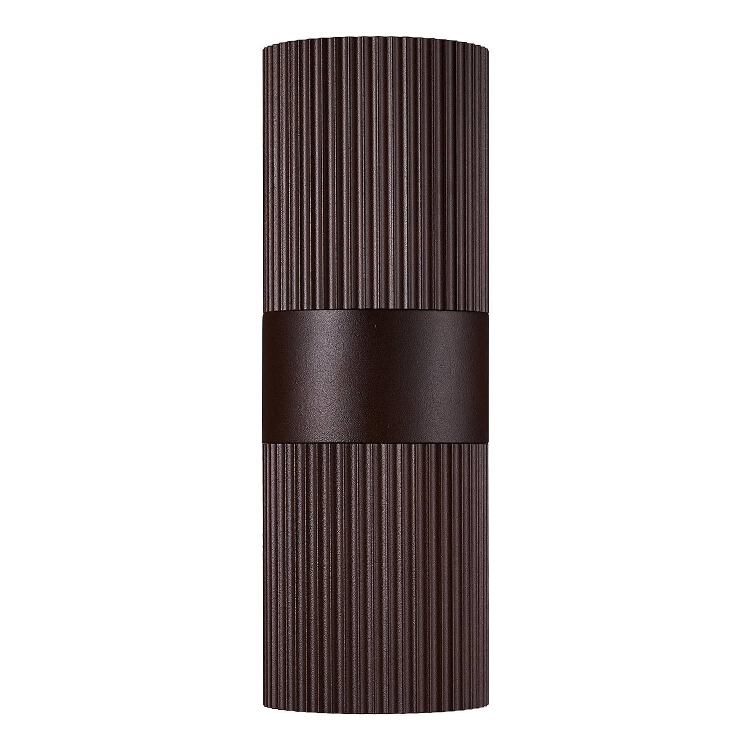 2-Flammig Wandleuchte Kyklop Ripple Aluminium Braun 4