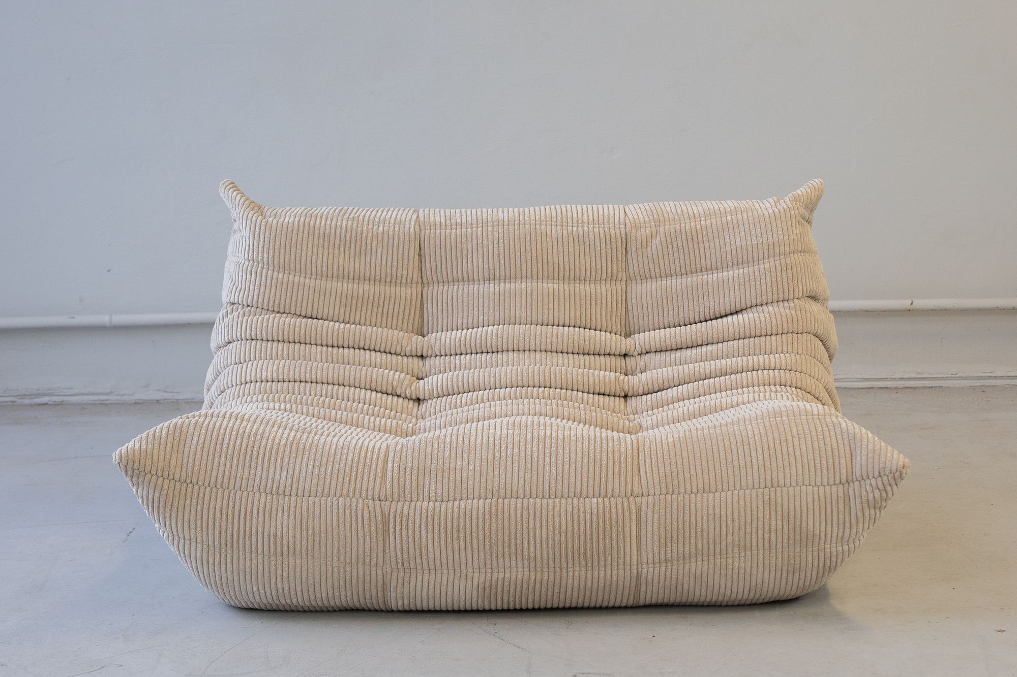 Togo Lounge Set 5 pezzi Velluto a coste Beige 1