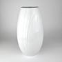 Vintage Vase Keramik Weiß 1980er Jahre 2