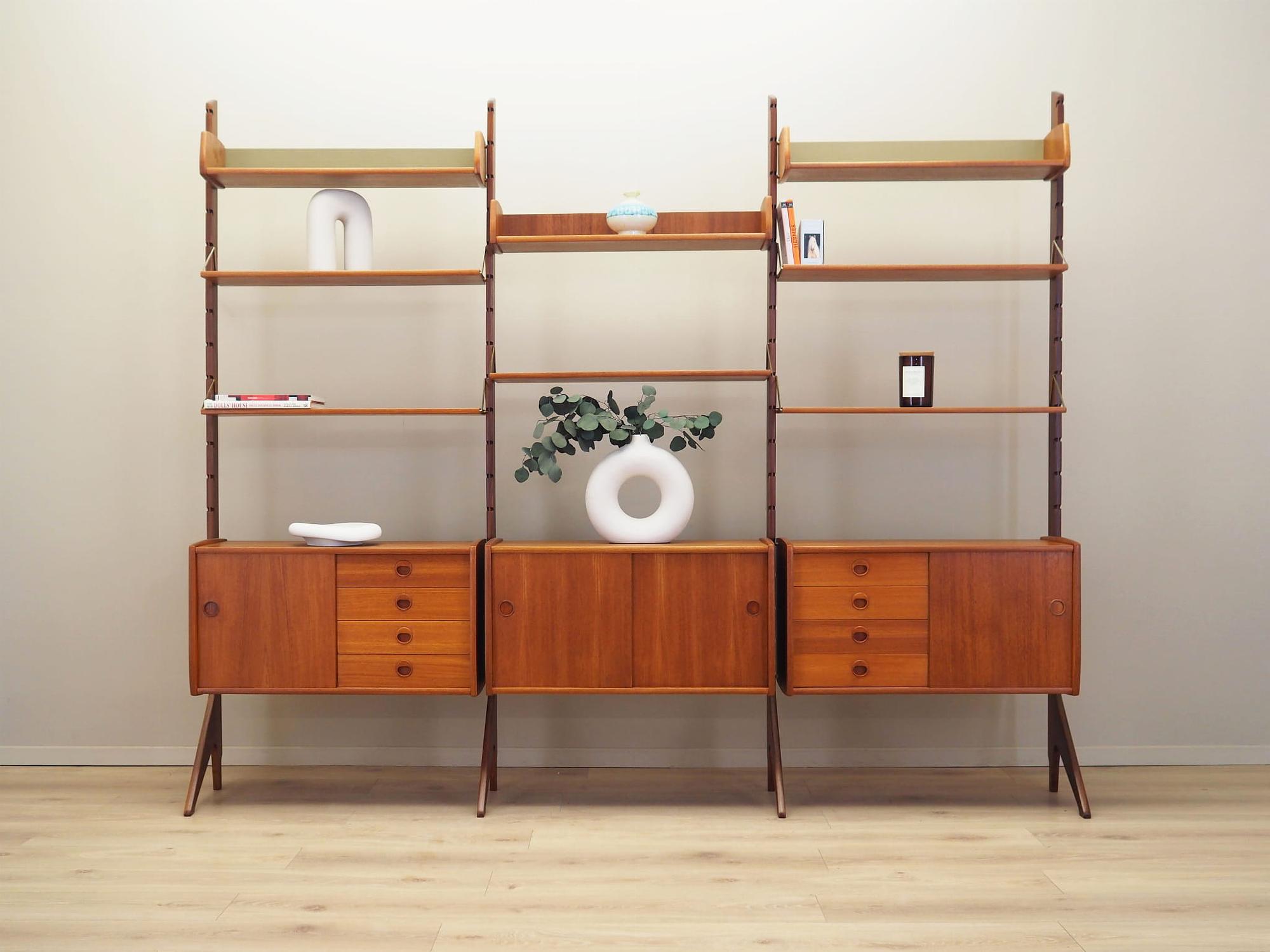 Wall shelf Teak wood 1960s 0