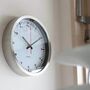 Era Wanduhr Glas Edelstahl Matt Ø 30 cm Weiß 2