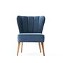 Layla Ohrensessel Holzfurnier Blau 4