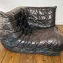 Togo Ecksofa Leder Schwarz 4