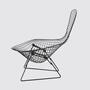 Bertoia Bird Chair Schwarzes Gestell 1