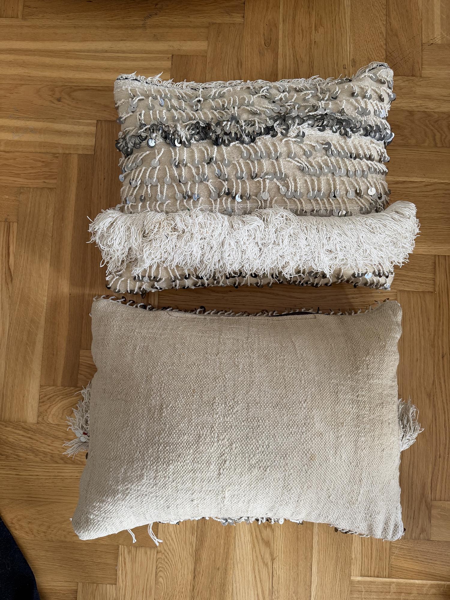 2x Pillowcase Cotton Beige 1