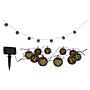 Solar string lights Fogo 10-bulb Black 2