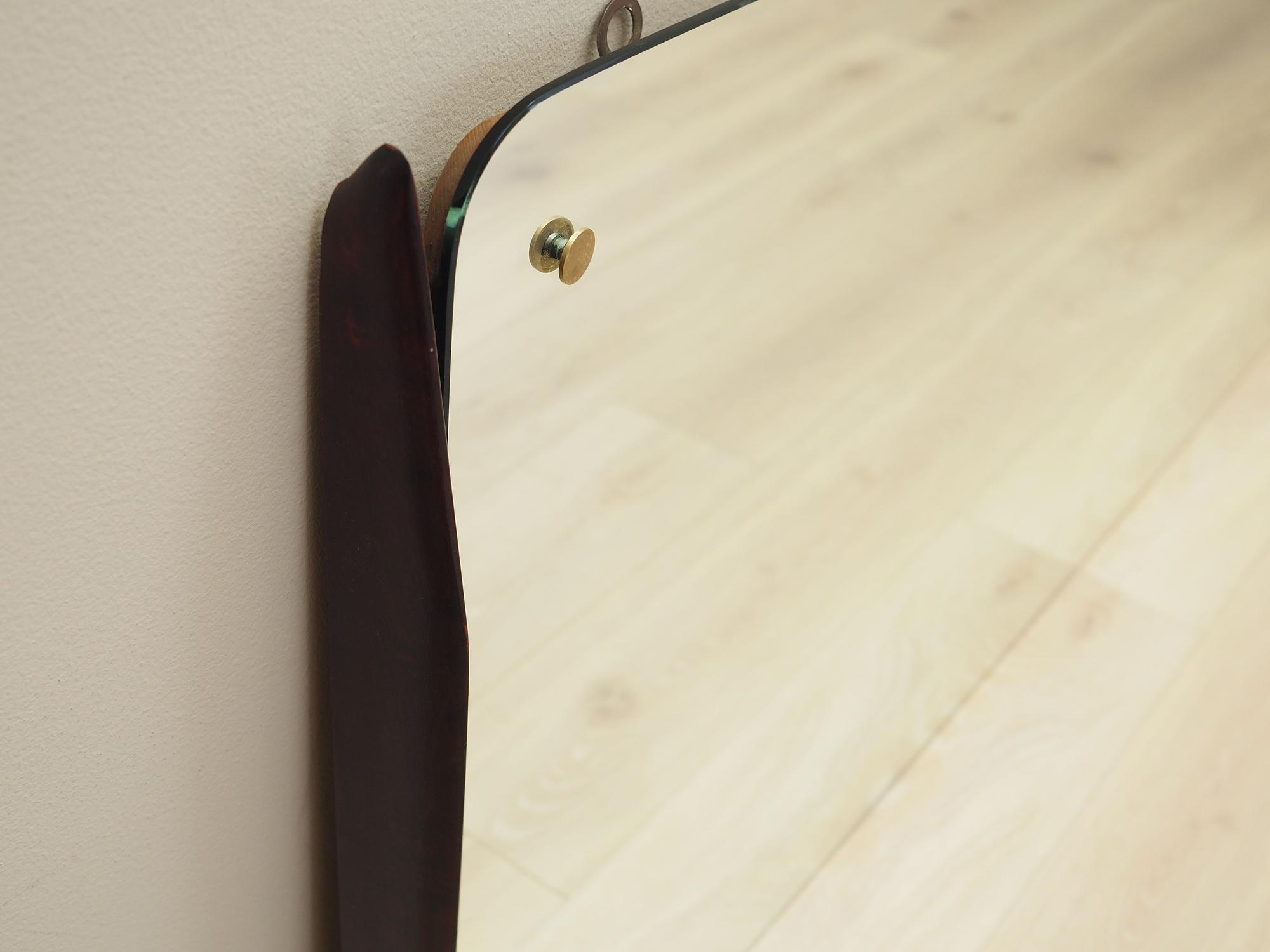 Spiegel mit Mahagonirahmen 1970er Jahre 2