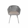 2x Garden chair Steel Polyester Grey 2