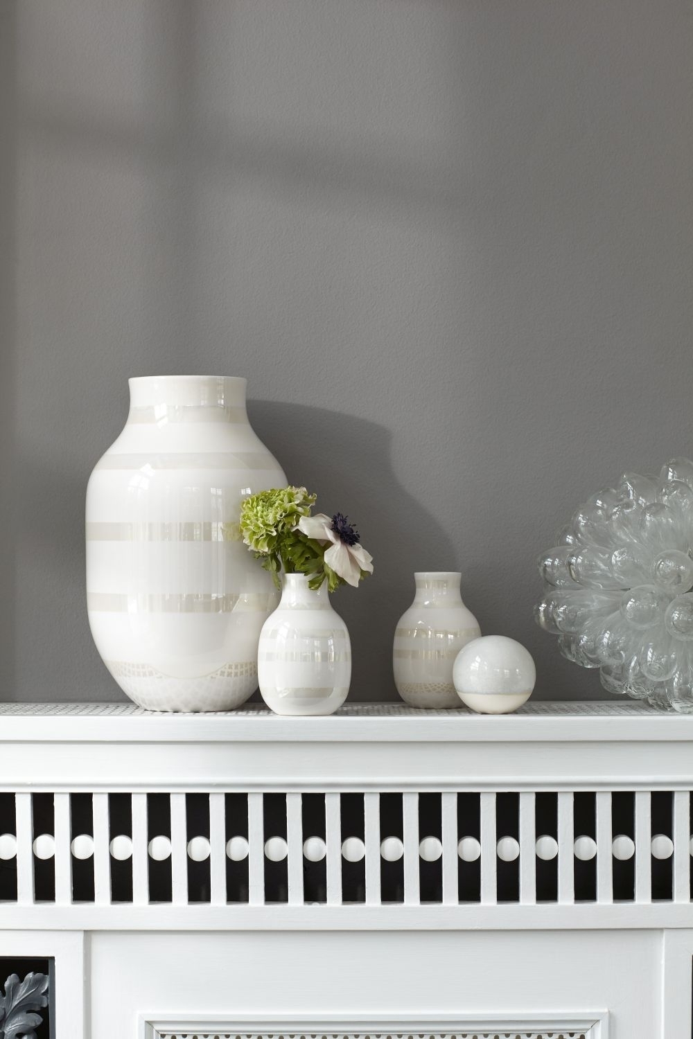 Omaggio Keramikvase Weiß 2