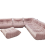 Togo Lounge Set 5-pc. Velvet Light Pink 0