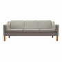 Vintage Sofa 3-seater Beech wood Textile Grey 1970s 0