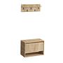 Paix Schuhschrank Holz Eiche 0