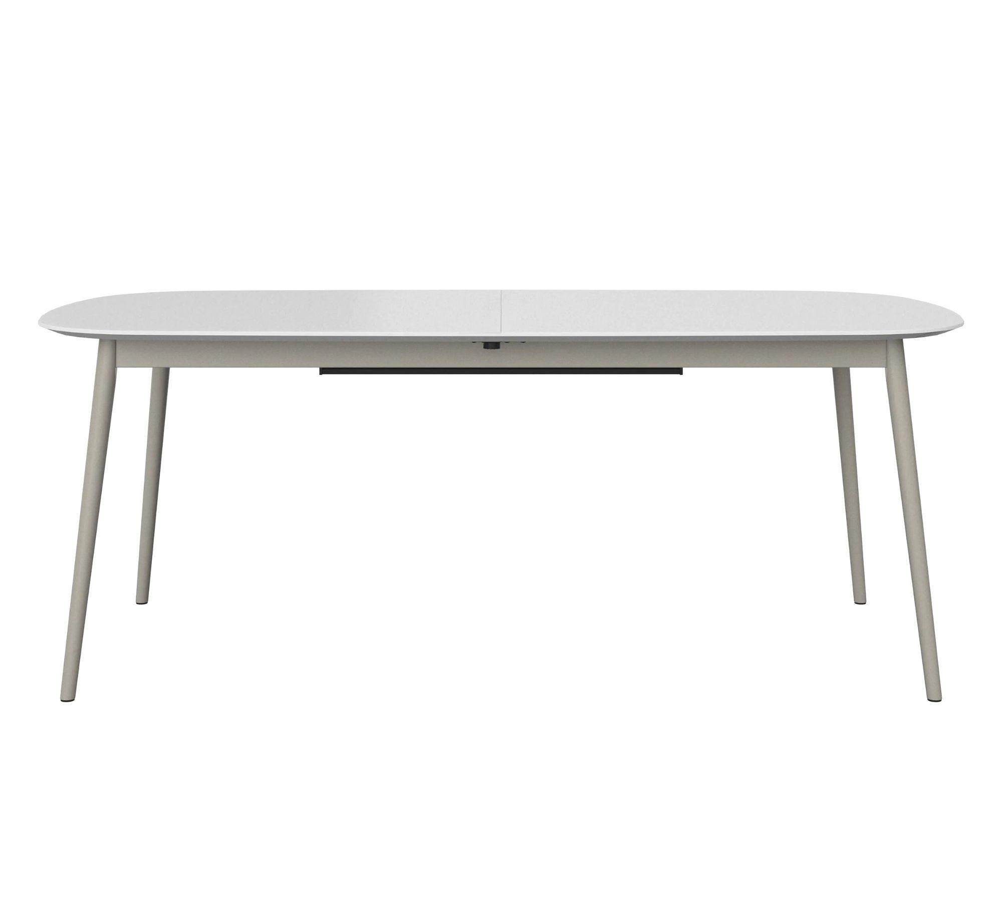 Kingston Esstisch mit Zusatztischplatte Mattweiß 0