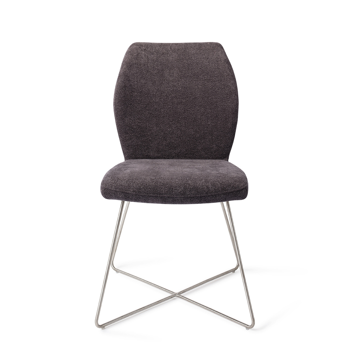 Ikata Dining chair Cross Almost Black 0