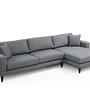 Nordic Ecksofa Rechts Grau 6