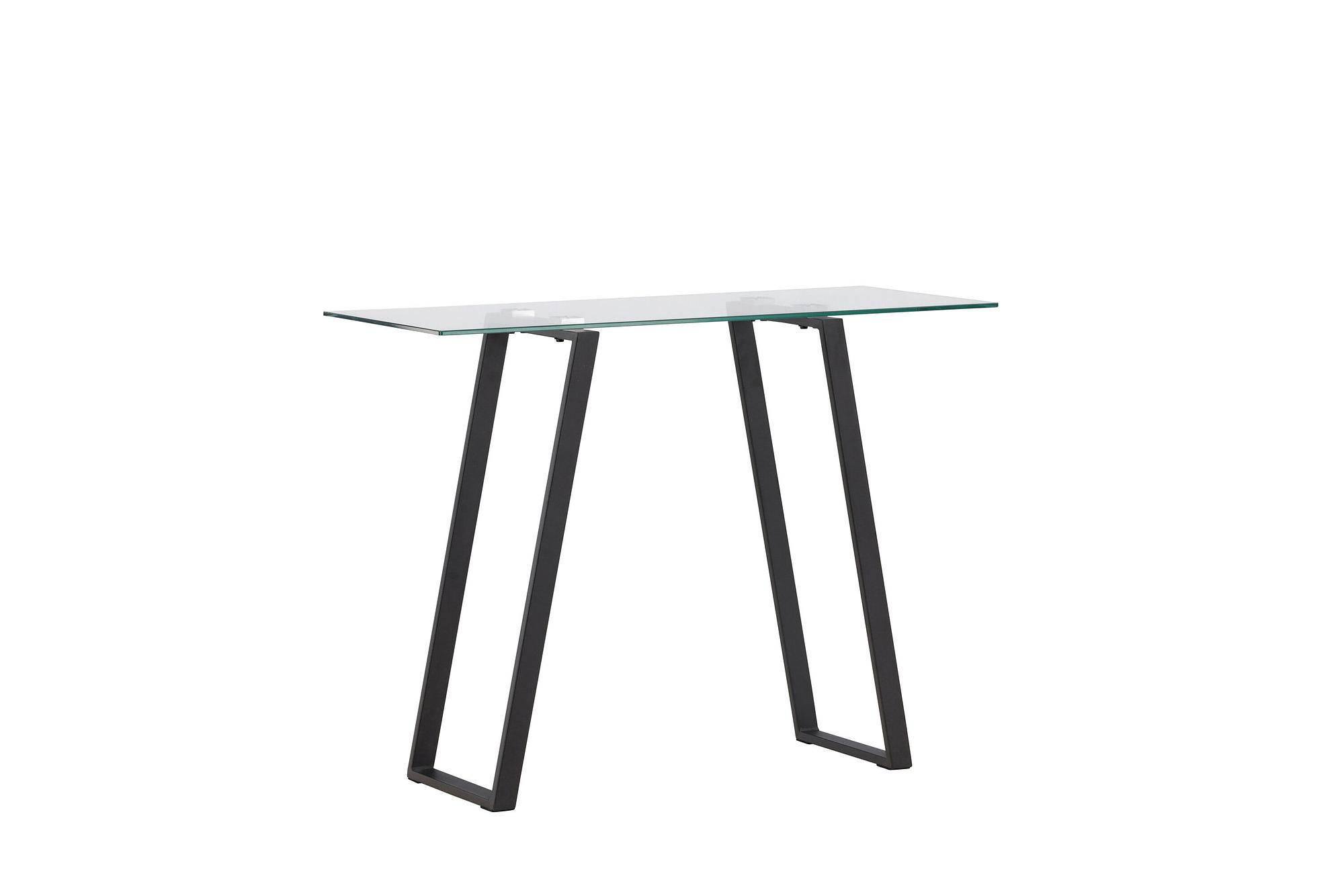 Horten Schreibtisch Stahl Glas Silber 5